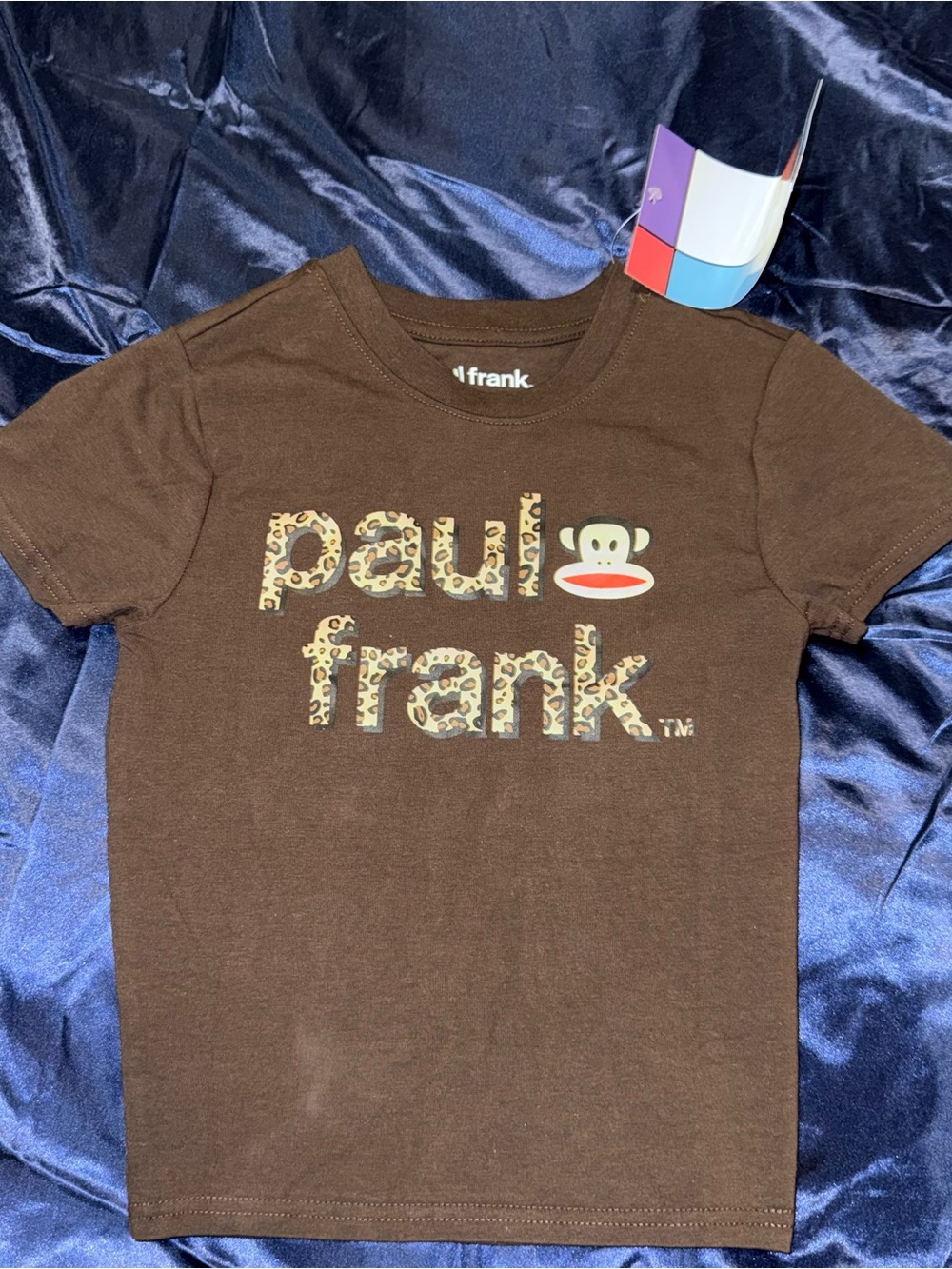 Paul Frank Y2K Brown Leopard Print Baby Tee